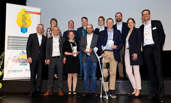 Die Finalisten des Innovationspreises der BioRegionen 2019 (Foto: Andreas Grasser)